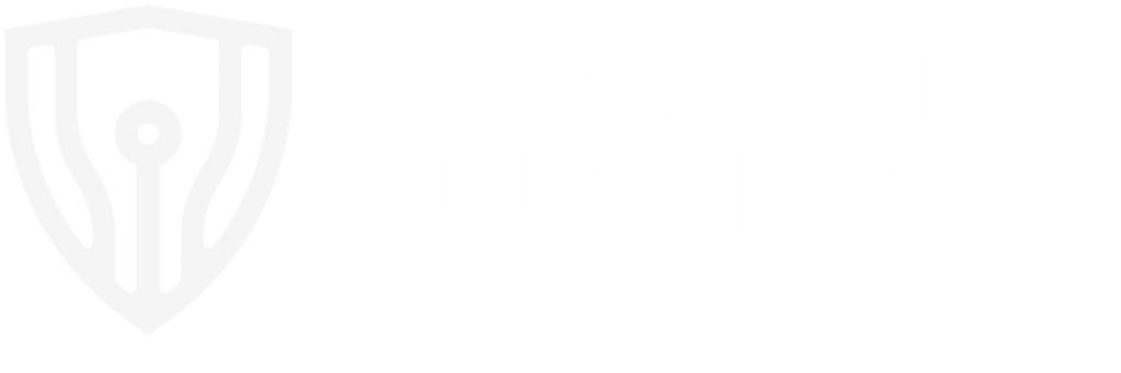 Defend My Business Descriptive Logo