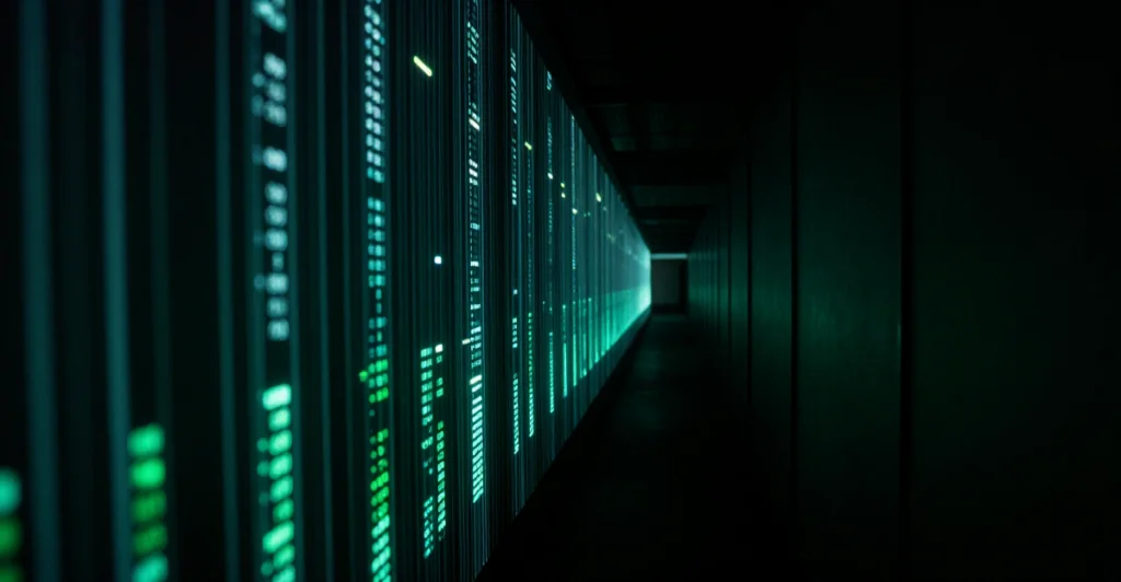 Data center illustrating AI data security